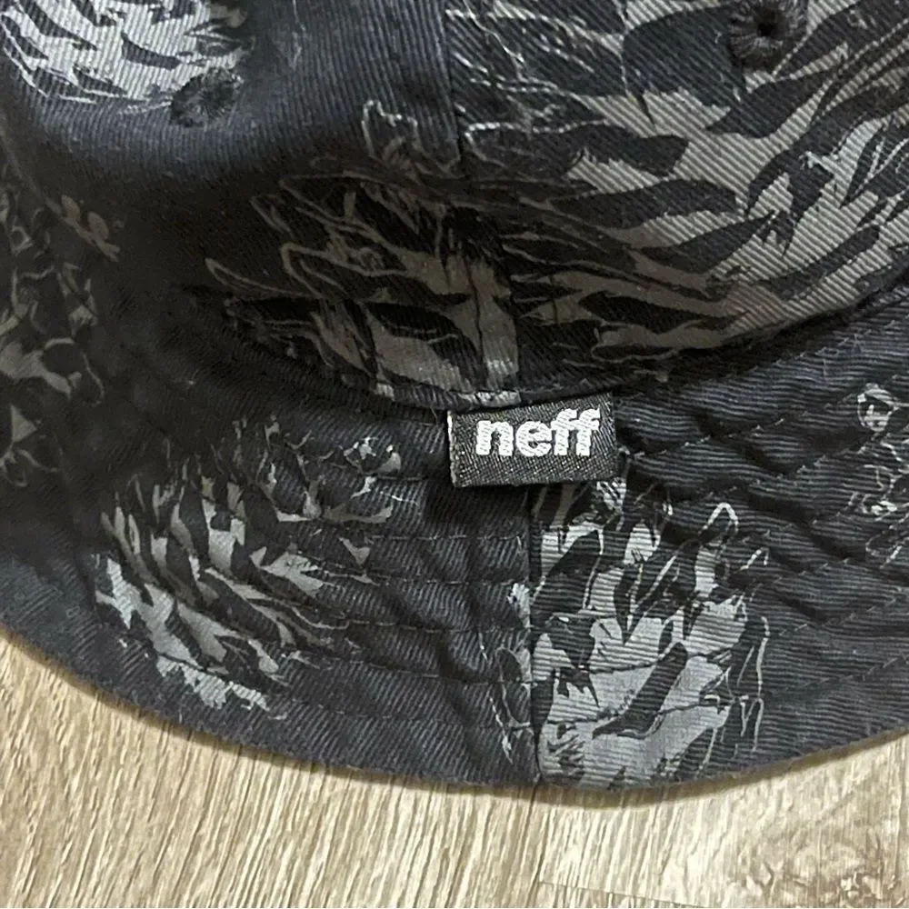 Neff Black Printed Bucket Hat